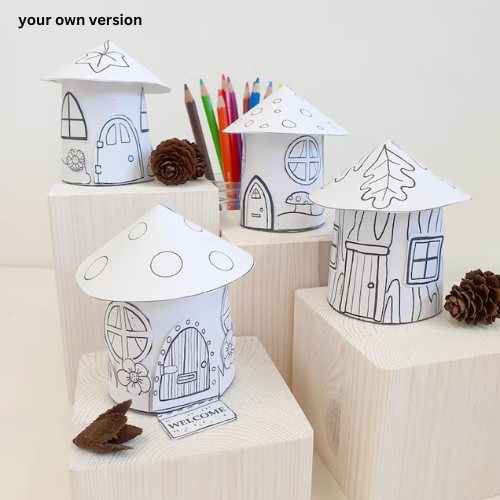 Fairy Houses Paper Craft- ThePaperCraftNest