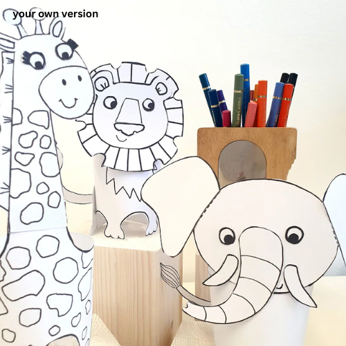 Safari Animals Printable Craft- ThePaperCraftNest