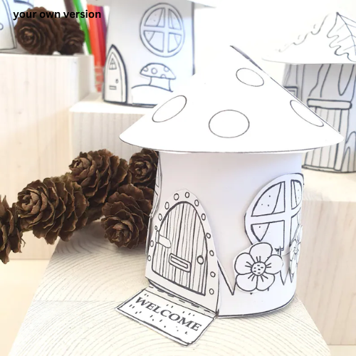 Fairy Houses Paper Craft- ThePaperCraftNest