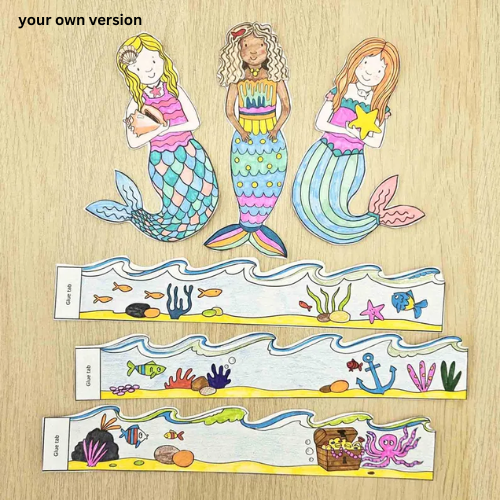 Mermaids Paper Craft- ThePaperCraftNest