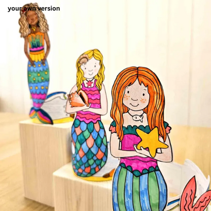 Mermaids Paper Craft- ThePaperCraftNest