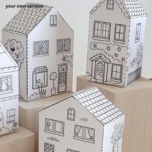House Paper Craft-ThePaperCraftNest