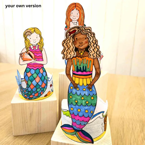 Mermaids Paper Craft- ThePaperCraftNest