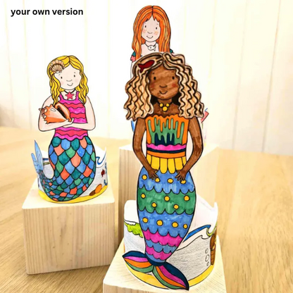 Mermaids Paper Craft- ThePaperCraftNest