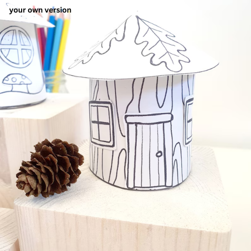 Fairy Houses Paper Craft- ThePaperCraftNest