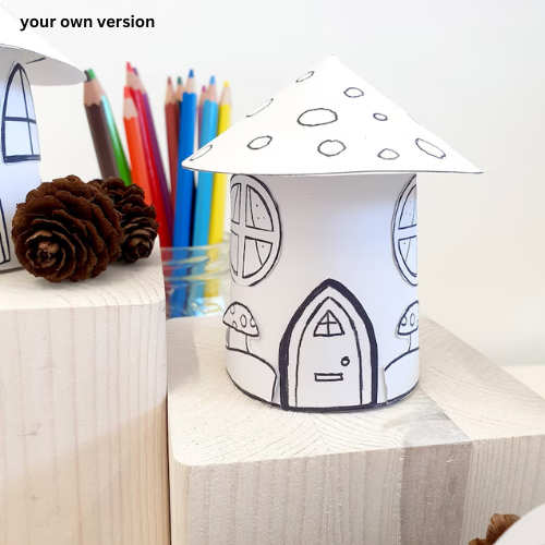Fairy Houses Paper Craft- ThePaperCraftNest